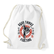 PRINTFASHION Karate divízió - Sportzsák, Tornazsák - Fehér tornazsák