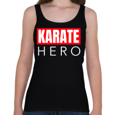 PRINTFASHION KARATE HERO - Női atléta - Fekete női trikó