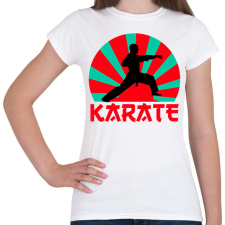 PRINTFASHION KARATE - Női póló - Fehér női póló