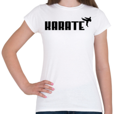 PRINTFASHION KARATE - Női póló - Fehér
