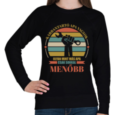 PRINTFASHION Karbantartó apa - Női pulóver - Fekete
