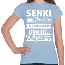 PRINTFASHION kardiologus póló - Női póló - Világoskék