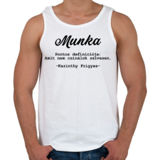 PRINTFASHION Karinthy Frigyes - Munka - Férfi atléta - Fehér atléta, trikó