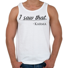 PRINTFASHION Karma - Férfi atléta - Fehér atléta, trikó