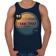 PRINTFASHION Karma - Férfi atléta - Sötétkék atléta, trikó