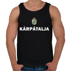 PRINTFASHION Kárpátalja - Férfi atléta - Fekete