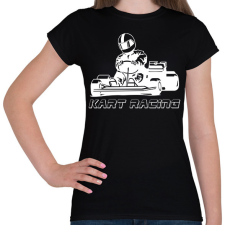 PRINTFASHION Kart racing - Női póló - Fekete női póló