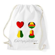 PRINTFASHION Kártya játékos minta #2 - Sportzsák, Tornazsák - Fehér tornazsák