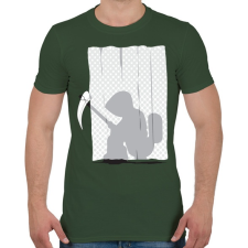 PRINTFASHION Kaszás a wc-n - Férfi póló - Katonazöld férfi póló