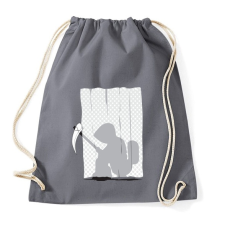PRINTFASHION Kaszás a wc-n - Sportzsák, Tornazsák - Grafitszürke tornazsák