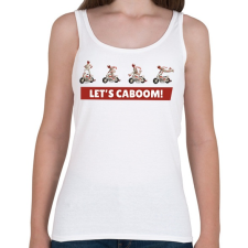 PRINTFASHION Kaszkadőr - Női atléta - Fehér női trikó