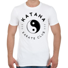 PRINTFASHION Katana karate club - Férfi póló - Fehér férfi póló