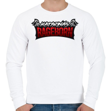 PRINTFASHION Katarina - Férfi pulóver - Fehér férfi pulóver, kardigán