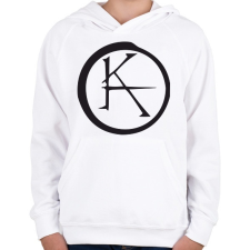 PRINTFASHION katet1 - Gyerek kapucnis pulóver - Fehér gyerek pulóver, kardigán