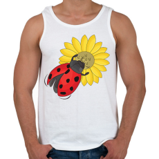 PRINTFASHION katicabogár  - Férfi atléta - Fehér