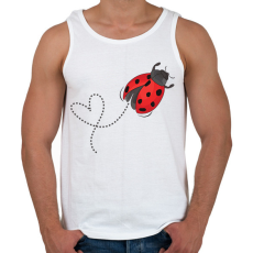 PRINTFASHION katicabogár  - Férfi atléta - Fehér