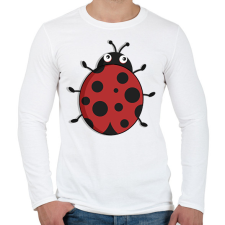 PRINTFASHION katicabogár  - Férfi hosszú ujjú póló - Fehér férfi póló