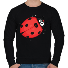 PRINTFASHION katicabogár  - Férfi pulóver - Fekete férfi pulóver, kardigán