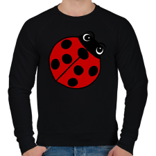 PRINTFASHION Katicabogár - Férfi pulóver - Fekete férfi pulóver, kardigán
