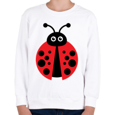 PRINTFASHION Katicabogár  - Gyerek pulóver - Fehér gyerek pulóver, kardigán
