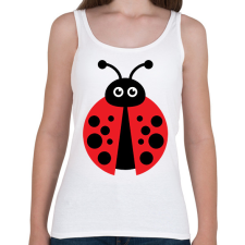 PRINTFASHION Katicabogár  - Női atléta - Fehér női trikó