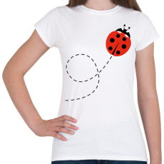 PRINTFASHION Katicabogár  - Női póló - Fehér