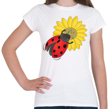 PRINTFASHION katicabogár  - Női póló - Fehér női póló