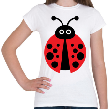 PRINTFASHION Katicabogár  - Női póló - Fehér női póló