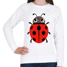 PRINTFASHION Katicabogár  - Női pulóver - Fehér