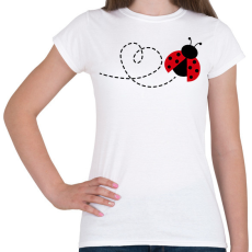 PRINTFASHION Katicabogár szívvel - Női póló - Fehér