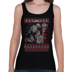 PRINTFASHION Katona karácsony - Női atléta - Fekete