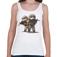 PRINTFASHION Katona lajhárok - Női atléta - Fehér