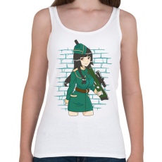 PRINTFASHION Katona lány - Női atléta - Fehér