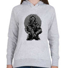 PRINTFASHION Katona - Női kapucnis pulóver - Sport szürke női pulóver, kardigán