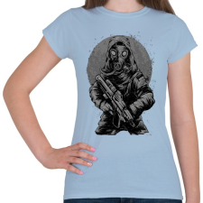 PRINTFASHION Katona - Női póló - Világoskék női póló