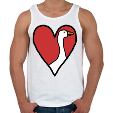 PRINTFASHION Katsám - Férfi atléta - Fehér atléta, trikó