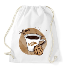 PRINTFASHION Kávé és süti - Sportzsák, Tornazsák - Fehér tornazsák