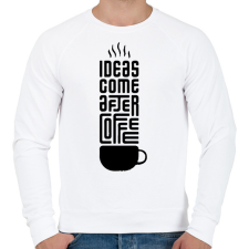 PRINTFASHION Kávé - Férfi pulóver - Fehér férfi pulóver, kardigán