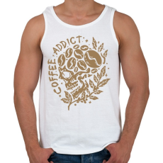 PRINTFASHION Kávé függő - Férfi atléta - Fehér