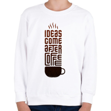 PRINTFASHION Kávé - Gyerek pulóver - Fehér gyerek pulóver, kardigán