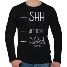 PRINTFASHION Kávé szint - Bögre (fehér) - Férfi hosszú ujjú póló - Fekete férfi póló