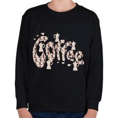 PRINTFASHION kávéé - Gyerek pulóver - Fekete