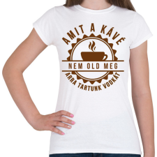 PRINTFASHION KávéLove - Női póló - Fehér női póló