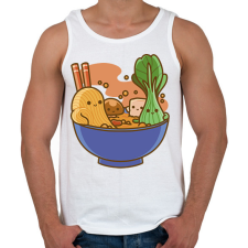 PRINTFASHION Kawaii leves - Férfi atléta - Fehér atléta, trikó