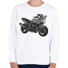 PRINTFASHION kawasaki zr7 - Gyerek pulóver - Fehér gyerek pulóver, kardigán