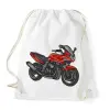 PRINTFASHION kawasaki zr7 piros - Sportzsák, Tornazsák - Fehér