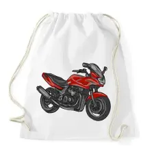 PRINTFASHION kawasaki zr7 piros - Sportzsák, Tornazsák - Fehér tornazsák