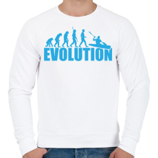 PRINTFASHION Kayak evolution - Férfi pulóver - Fehér