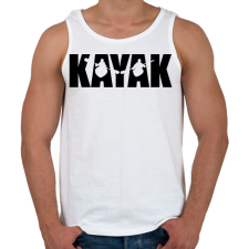 PRINTFASHION KAYAK - Férfi atléta - Fehér atléta, trikó
