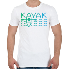 PRINTFASHION Kayak - színes - Férfi póló - Fehér